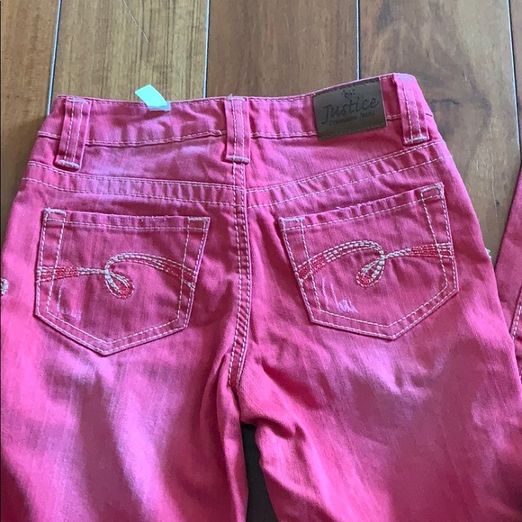 JUSTICE | Red Skinny Low Rise Girl's Jeans - Picture 4 of 4